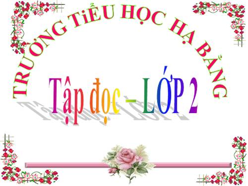 Tuần 8. Bàn tay dịu dàng