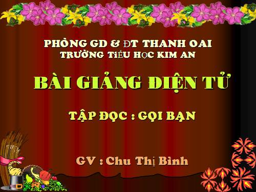 Tuần 3. Gọi bạn