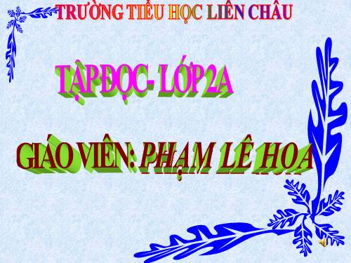 Tuần 16. Thời gian biểu