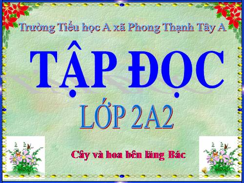 Tuần 31. Cây và hoa bên lăng Bác