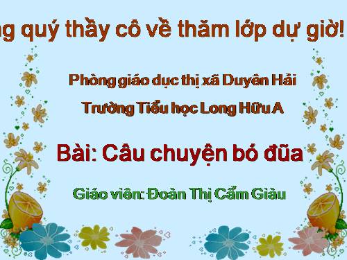 Tuần 14. Câu chuyện bó đũa