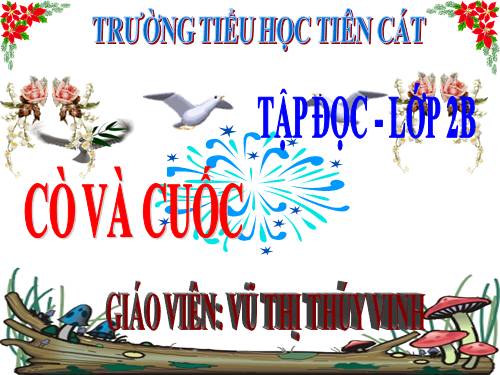 Tuần 22. Cò và Cuốc