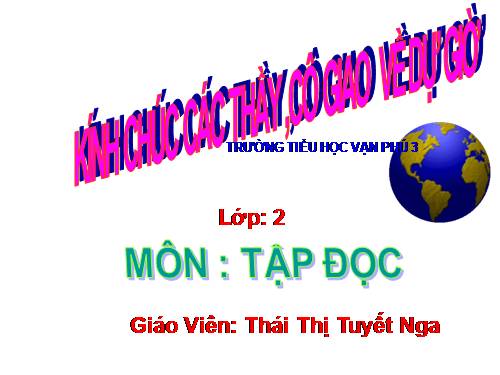 Tuần 6. Ngôi trường mới