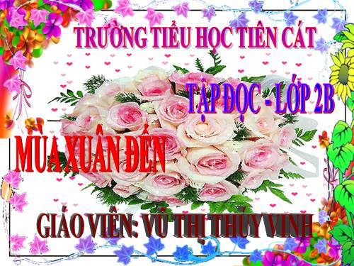 Tuần 20. Mùa xuân đến