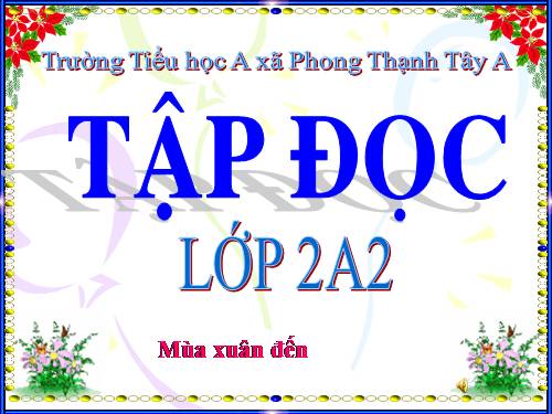 Tuần 20. Mùa xuân đến