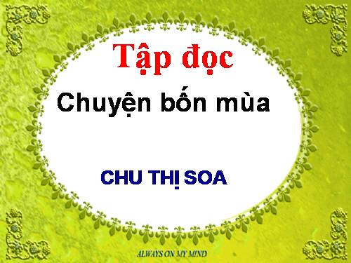 Tuần 19. Chuyện bốn mùa