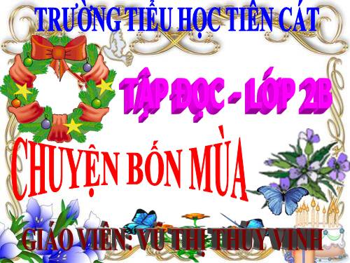 Tuần 19. Chuyện bốn mùa