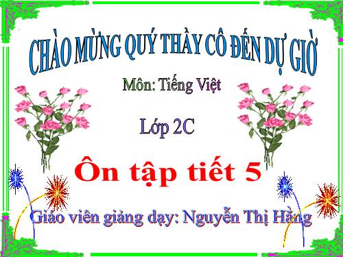 Tuần 18. Ôn tập cuối học kì I