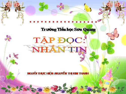 Tuần 14. Nhắn tin