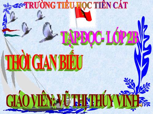Tuần 16. Thời gian biểu