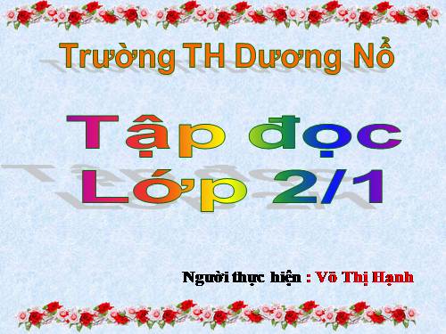 Tuần 13. Quà của bố