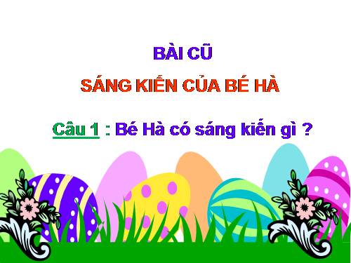 Tuần 11. Bà cháu