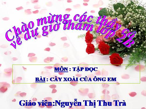 Tuần 11. Cây xoài của ông em