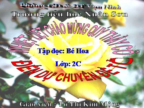 Tuần 15. Bé Hoa