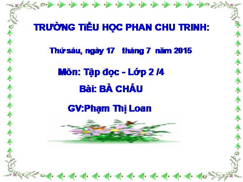 Tuần 11. Bà cháu
