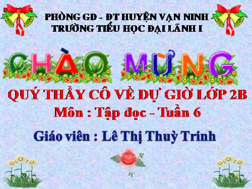 Tuần 6. Ngôi trường mới