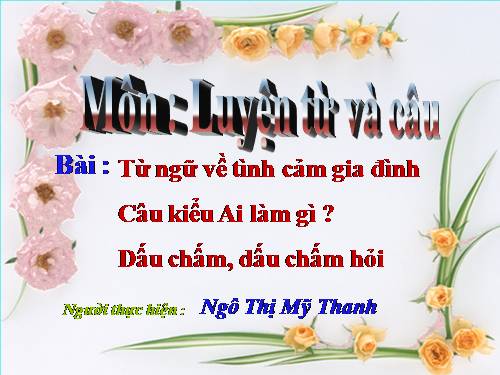 Tuần 11. Bà cháu