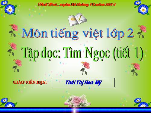 Tuần 17. Tìm ngọc
