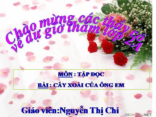 Tuần 11. Cây xoài của ông em