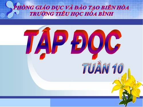 Tuần 10. Bưu thiếp