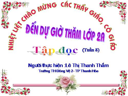 Tuần 8. Bàn tay dịu dàng