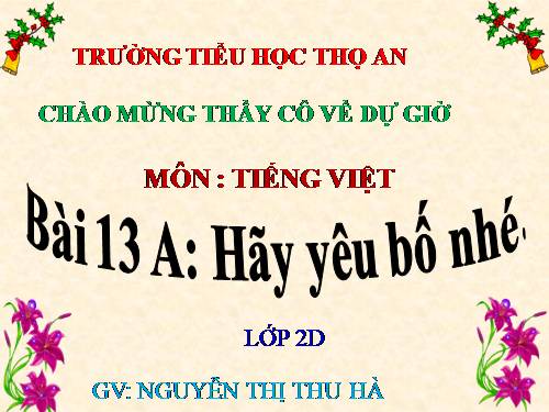 Tuần 13. Bông hoa Niềm Vui