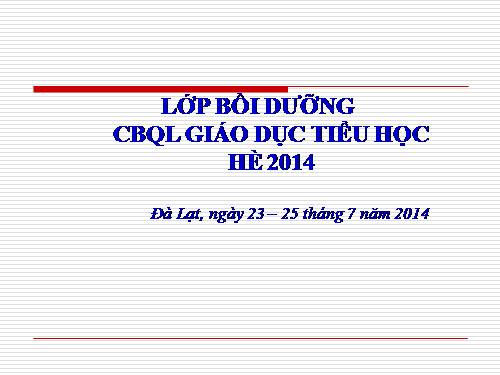BD Hè 2014-Tiếng Việt 2,3,4 VNEN