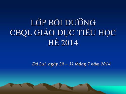 BD HÈ 2014-Thảo luận TV VNEN