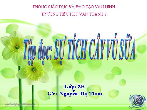 Tuần 12. Sự tích cây vú sữa
