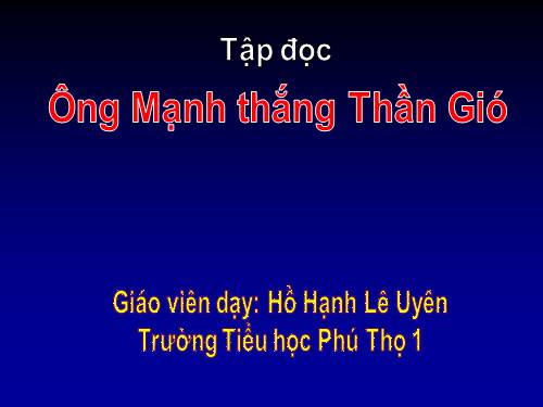 Tuần 20. Ông Mạnh thắng Thần Gió