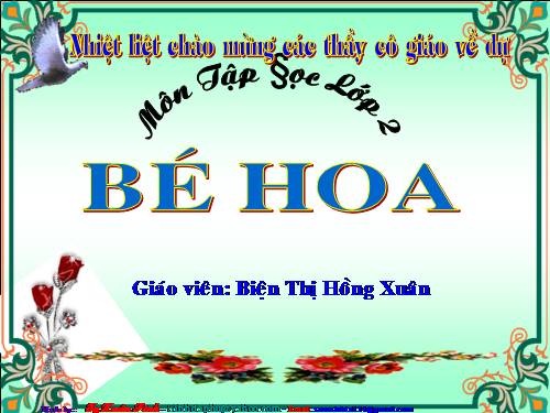 Tuần 15. Bé Hoa