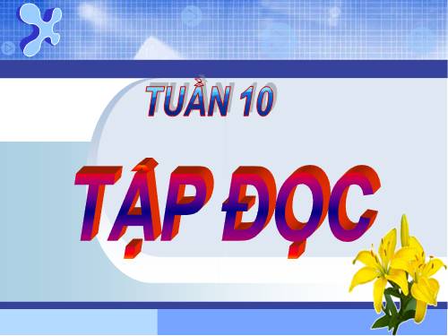 Tuần 10. Bưu thiếp