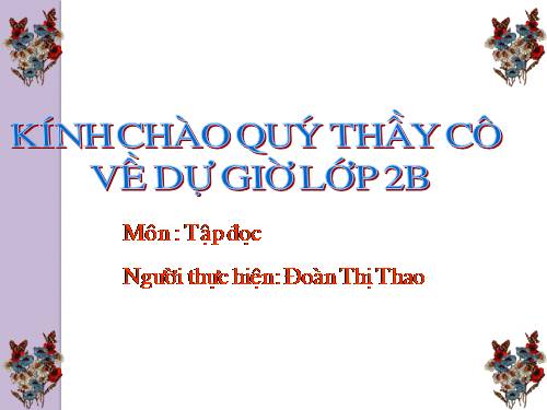 Tuần 8. Bàn tay dịu dàng