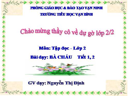 Tuần 11. Bà cháu