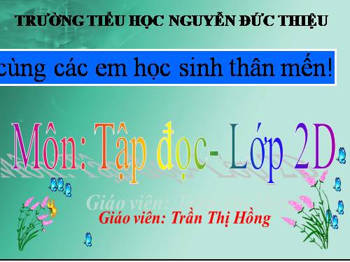 Tuần 15. Bé Hoa