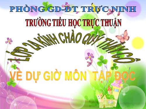 Tuần 7. Thời khoá biểu