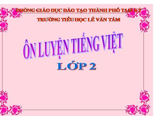 Tuần 35. Ôn tập cuối Học kì II
