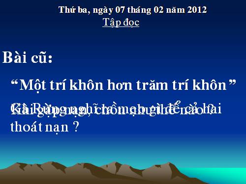 Tuần 22. Cò và Cuốc