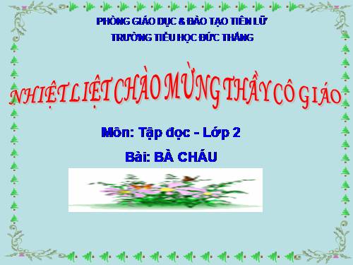 Tuần 11. Bà cháu