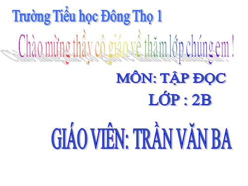 Tuần 6. Ngôi trường mới
