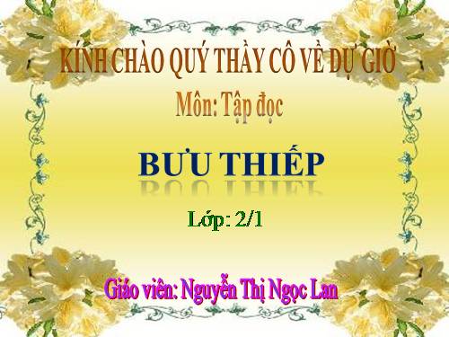 Tuần 10. Bưu thiếp