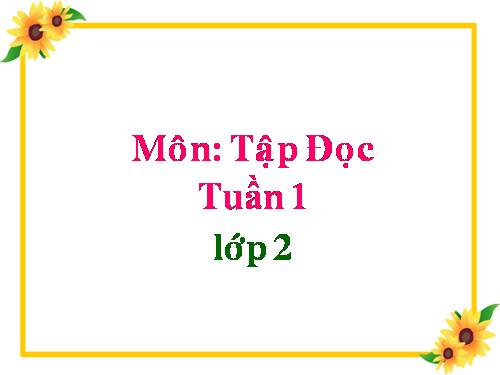 Tuần 1. Tự thuật