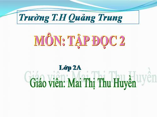 Tuần 32. Tiếng chổi tre
