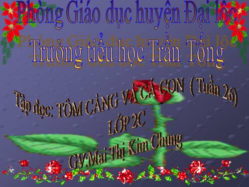 Tuần 26. Tôm Càng và Cá Con