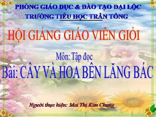 Tuần 31. Cây và hoa bên lăng Bác