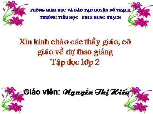 Tuần 8. Bàn tay dịu dàng