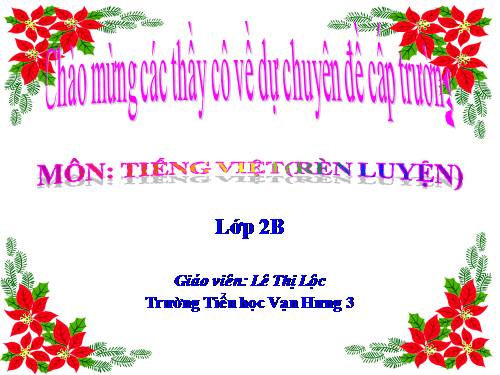 Tuần 13. Bông hoa Niềm Vui