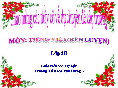 Tuần 13. Bông hoa Niềm Vui