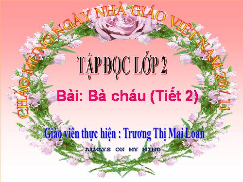 Tuần 11. Bà cháu
