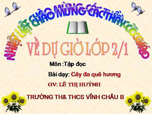 Tuần 29. Cây đa quê hương